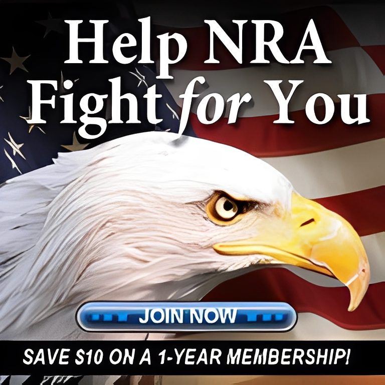 NRA membership promotion with eagle image