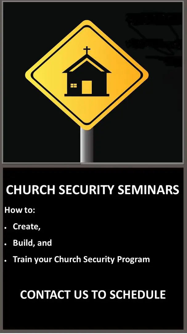 Church security training poster